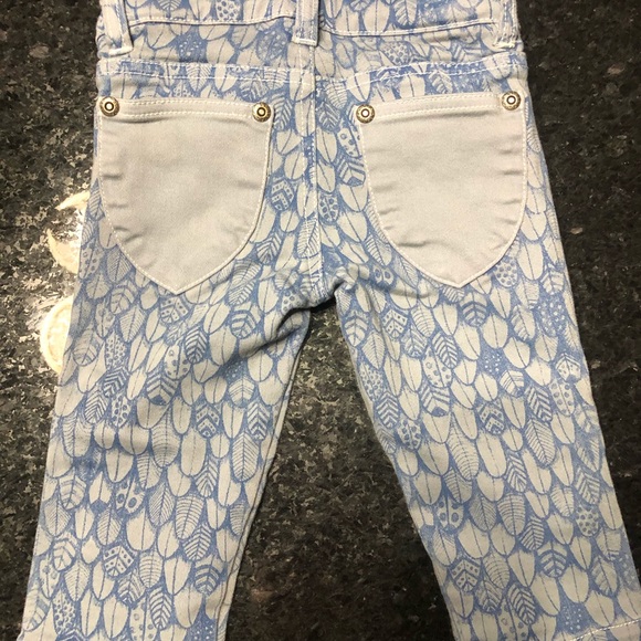 Paper Wings feather print jeans - Picture 3 of 3